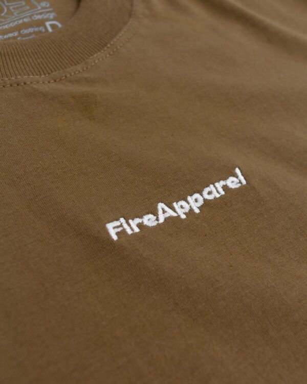 marron 2 Camiseta Básica Fire Little Tag (Marrom)