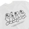 22 Camiseta Básica Fire Cartoon Letters (OffWhite)